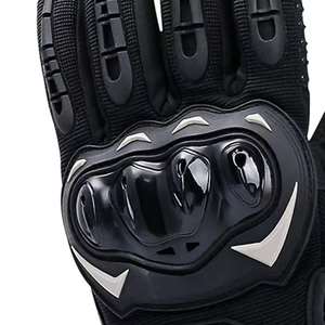 Guantes de Motocicleta de Cuero con Logotipo/Diseño Personalizado, Guantes Deportivos de Carreras con Pantalla Táctil, Absorción de Humedad y Secado Rápido - Product Image 3