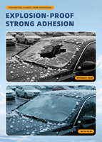 Kaca Film Mobil Anti Gores Bahan PET dengan Perlindungan UV Self Healing, Pemblokiran IR, Perlindungan Privasi, Ketebalan 2 Mil (Roll)