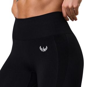 Legging noir léger pour femme, taille haute, extensible, doux au toucher, pour fitness, yoga, entraînement, tenue de sport, confort quotidien - Product Image 5