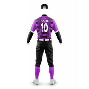 Uniform <b>Sets</b> Top Quality Anti-Bacterial <b>Baseball</b> Uniform Sublimated Pattern Athletic Softball Uniform Button Up Jersey Kits - Product Image 6