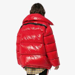 2024 Zip up New Design Printing Cropped <b>Down</b> Oversize Custom Logo <b>Coats</b> Solid Color Sport Women'S Jackets <b>Duck</b> Puffer Jacket - Product Image 5