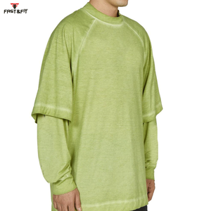 Camiseta de Hombre de Algodón 100% con Logotipo Personalizado, Tejida, de Corte Holgado, Estampada, de Alta Calidad, a Precio Económico - Product Image 3