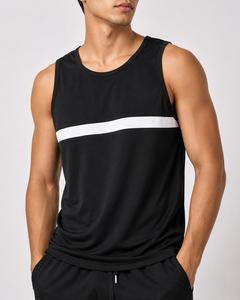 <b>Top</b> Trending Custom Men's <b>Black</b> O-Neck Sleeveless <b>Tank</b> <b>Top</b> Knitted Polyester Quick Dry Sporty Fit Breathable Eco-Friendly - Product Image 4