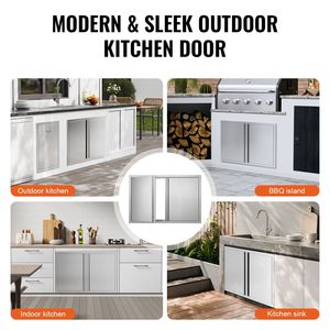 Porta di Accesso BBQ a Incasso in Acciaio Inox 36W X 24H Pollici per Cucina Esterna, Accessori per Mobili a Muro - Product Image 2