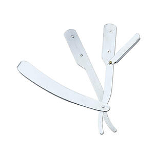 Rasoir droit professionnel pour hommes, argenté, acier haute teneur en carbone de qualité supérieure, lames à bord simple remplaçables UBI UBI-1521-1 - Product Image 2