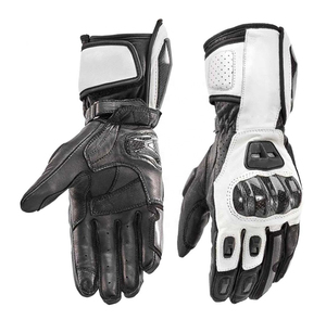 Gants de moto en cuir rembourrés, demi-doigts, couleur marron, teinture unie, taille et couleur personnalisées. - Product Image 1