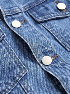 100% Cotton Denim <b>Jackets</b> Men Casual Solid Color Pocket Thin <b>Jacket</b> for Men Style High Quality Turn-down Collar Cotton Washed - Product Image 4