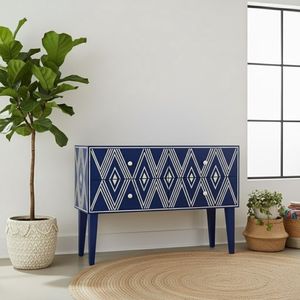 Luxury Handmade Bone Inlay Console <b>Table</b> With Intricate Floral Pattern For Modern Entryway Living Room And <b>Hallway</b> Decor - Product Image 6