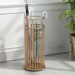 Gold Plated New Metal Umbrella Stand Freestanding Frame Structure One-Sided Capacity Vintage Home Decoration Umbrella Stand - Product Image 6