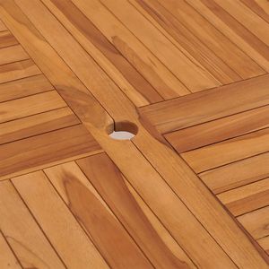 Tavolo da Giardino Durevole in Legno Teak Caldo 43.3x43.3x29.5 Pollici, Resistente ed Elegante - Product Image 6