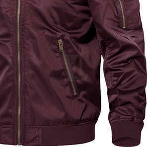 Lexpert International 2026 Low Price Customized Color Breathable Nylon/Polyester Front Logo Bomber Winter Jacket for Men Top - Product Image 5