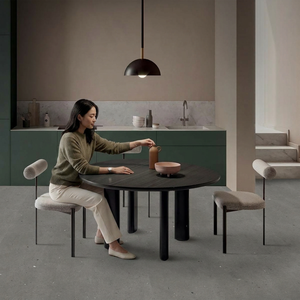 Dalles de carrelage en porcelaine brillante gris émeraude 800x1600mm, surface antibactérienne antidérapante, épaisseur 10mm, pour sol et mur de salle de bain moderne - Product Image 5