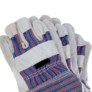 Guantes de Trabajo de Cuero Genuino para Hombre, Antideslizantes, Transpirables, Sin Látex, Sin Polvo, Color Sólido - Product Image 2