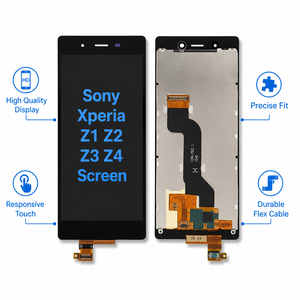 Pièces de rechange pour réparation d'écran tactile LCD de téléphone portable de qualité supérieure pour la série Xperia Z1 à Z4 - Product Image 2