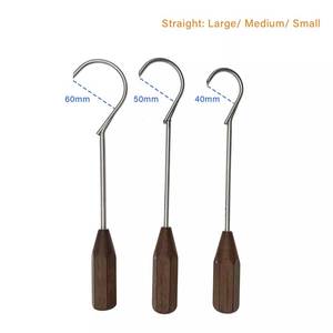 Guide-fil pour perceuse à os avec manche en bois, instrument chirurgical orthopédique en acier inoxydable SURGINEXA SOA-55012322674 - Product Image 4
