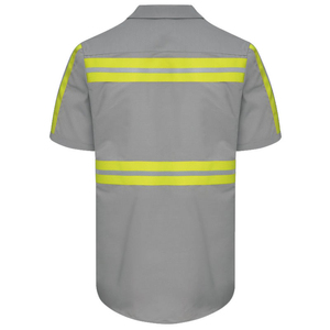 Uniforme de sécurité, gilet de sécurité à manches courtes, vêtements de travail de bureau, haute visibilité, réfléchissant, ANSI classe 1, imperméable, logo personnalisé, homme - Product Image 2