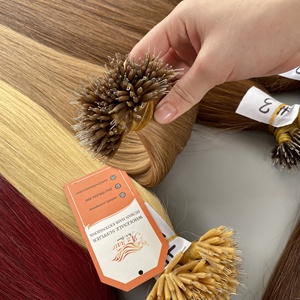 Extensiones de cabello de plumas alineadas con cutícula virgen 100% superventas Fabricación de cabello de Punta nano Cabello de corte popular para extensiones de cabello - Product Image 2