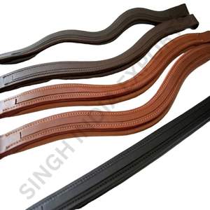 Cabezalera de Cuero Genuino con Canal Vacío para Caballo, Personalizable en Todas las Formas y Tamaños, Premium, Modelo SLBRB102 - Product Image 3