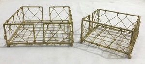 Porte-serviettes décoratif en métal artisanal classique, découpe géométrique en fer, pour table de salle à manger, cuisine, restaurant, café, hôtel - Product Image 6