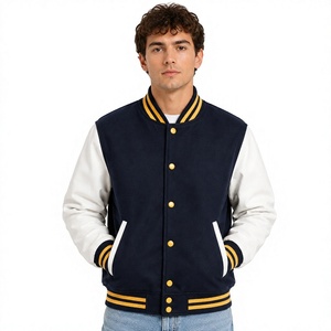 Chaqueta Varsity Vintage Personalizada para Hombre, Chaqueta Retro Letterman con Logotipo Bordado, Proveedor de Ropa al por Mayor - Product Image 1