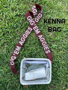 Correa para bolso Aggies Texas A&M, Diadema Aggies, Accesorios Aggies, Correa para cartera, Correa cruzada con cuentas Aggies, Gig' Em, Game Day C - Product Image 1
