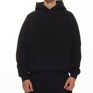 Sweat à capuche streetwear brodé en coton épais pour hommes, prix d'usine, faible MOQ, vente en gros - Product Image 1