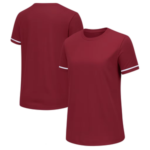 Camiseta de Fútbol de Manga Corta con Cuello Redondo, Color Sólido, 100% Poliéster, Absorbe la Humedad, Unisex para Adultos, Corte Regular, Todas las Temporadas, 140 g/m² - Product Image 1