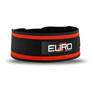 EURO SKT CO. Ceinture de musculation noire et orange, réglable, respirante, soutien lombaire pour l'entraînement en force, fermeture à boucle unisexe - Product Image 2
