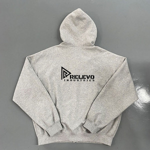 เสื้อฮู้ดซิปผู้ชายพิมพ์ลายตามสั่ง 450 GSM ทรงโอเวอร์ไซส์ ทรงบ็อกซี่ ผ้าฟลีซคุณภาพสูง ผลิตในปากีสถาน - Product Image 2