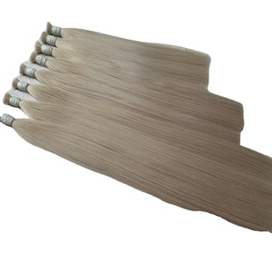 Extensions de cheveux vierges vietnamiennes naturelles lisses, couleur 613, double tirage, cuticules, extensions de cheveux, 100% - Product Image 4