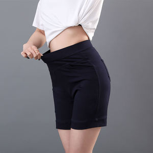 กางเกงขาสั้นคาร์โก้ลำลองสำหรับผู้หญิง เอวยางยืดสูง ผ้าฝ้ายผสมสแปนเด็กซ์ ไซส์ใหญ่ กางเกงขาสั้นฤดูร้อน มีกระเป๋าหลายช่อง - Product Image 4