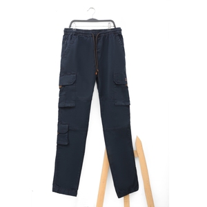 Printed <b>Men</b> Cargo Pull-On Joggers – <b>Elastic</b> Waist Utility Pants with Multi-Pockets, Slim Fit Cotton Stretch <b>Trousers</b> - Product Image 6