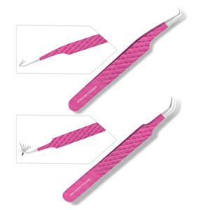 Pince à épiler avec pointe en diamant de couleur enduite de poudre, extension de cils, pince à saisir lisse, nouveau design - Product Image 4