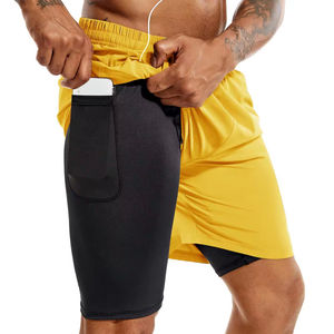 Shorts de sport pour hommes personnalisés, design tendance, tissu respirant en spandex/polyester écologique, anti-UV, séchage rapide - Product Image 6