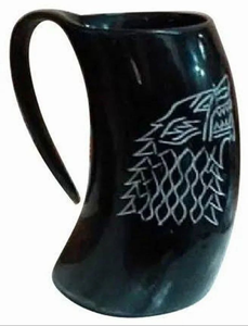 Taza de Cuerno de Búfalo Natural Hecha a Mano de Alta Calidad con Asa, Duradera para Beber Cerveza, Vino, Sidra y Cerveza Artesanal - Regalo de Año Nuevo - Product Image 4
