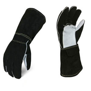 Gants de soudage en cuir de vachette de haute qualité avec protection de sécurité, vente en gros de gants de soudage - Product Image 1