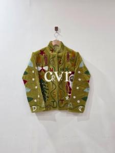 Suzani Velvet Uzbek Outerwear Hand Embroidered Women's Luxury <b>Coat</b> Handmade Velvet Suzani Eco-Friendly Winter Boho for Party Wea - Product Image 1
