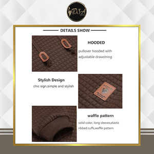 Sudadera con Capucha de Punto Tipo Waffle para Hombre de Calidad Excepcional, Oferta de Distribuidor Autorizado a un Precio de Mercado Razonable - Product Image 5