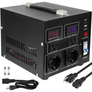 Convertitore di Tensione Industriale 2000W da 110V a 220V con Funzione Step Up/Down - Product Image 6
