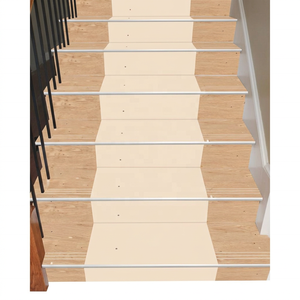 Carreaux de marche en porcelaine émaillée GVT luxueux 1200x300mm 1200x200mm 11mm antidérapants gris, marches en granit rouge - Product Image 6