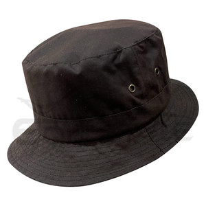 Sombreros de Pescador Ligeros de Algodón Sólido con Corona Plana y Ojales Metálicos, Unisex, para Uso en Exteriores de Verano, Talla Adulto, Sombrero Casual para el Sol - Product Image 3