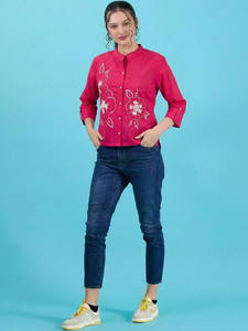 Vente en gros de robes élégantes et formelles, nouveau design, débardeurs faits à la main pour femmes et filles, dentelle, boutons, paillettes, perles, 100% polyester - Product Image 3