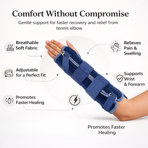 Soporte Ajustable para Muñeca y Antebrazo para Alivio del Codo de Tenista |   Correa de Compresión para Alivio del Dolor, Recuperación, Estabilidad y Soporte - Product Image 5