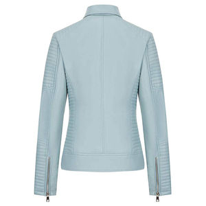 Chaqueta de Cuero Genuino Estilo Motociclista, Proveedor OEM Personalizado, Directo de Fábrica, Chaquetas de Cuero para Mujer de Pakistán en Tallas Grandes - Product Image 2
