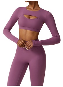 Women's <b>Plus</b> <b>Size</b> Three-Piece Workout Set Long Camisole Sports Bra Elastic Outdoor Running <b>Leggings</b> CrissCross Back Yoga - Product Image 5