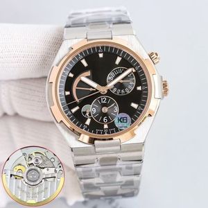 Reloj de pulsera para hombre, de acero inoxidable, movimiento mecánico ETA, resistente al agua 10 bar, cristal de zafiro, 40 mm, estilo hip hop de lujo - Product Image 5