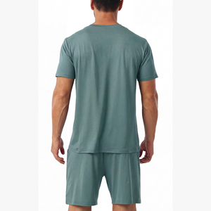 Fashion Summer Breathable Men Shorts & Shirt <b>Set</b> Thin Loose Casual Look Wide Leg High Waist Lounge Wear Men's Shorts <b>Sets</b> - Product Image 2