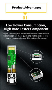 Bán buôn 1.25 gam Singlemode bidi 20km1310/1550nm LC giao diện SFP quang thu phát mô-đun - Product Image 5