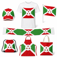 Ensemble de Marchandises Promotionnelles Personnalisées pour la Campagne Électorale au Burundi : T-shirt, Casquette, Écharpe, Drapeau à Main, Tablier – Vente en Gros Directe Usine