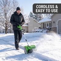 Pelle à neige sans fil 20V 12 pouces, souffleuse à neige alimentée par batterie pour allée, trottoir, marches